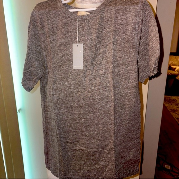 Nordstrom Miki Miette Gray Blouse ~ Size - 10Y Short Sleeve - Picture 6 of 9